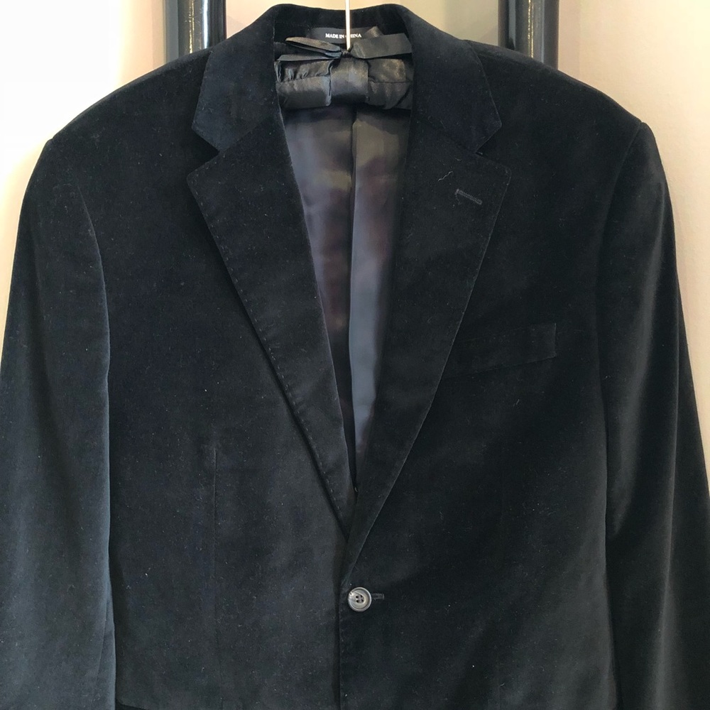 Ralph Lauren black velvet sport coat